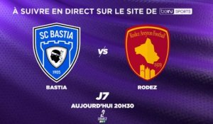 Ligue 2 BKT : Bastia - Rodez en direct vidéo