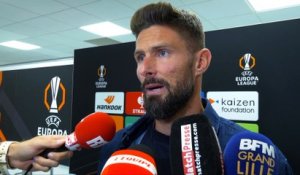 Giroud : « J'ai essayé d'insuffler une bonne énergie » - Foot - Ligue Europa - Lille