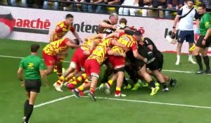 TOP 14 - Essai de Jules FAVRE (SR) - Stade Rochelais - USA Perpignan
