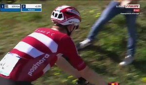 Vingegaard en difficulté à plus de 100 km de l'arrivée - Cyclisme - Championnat d'Europe (H)