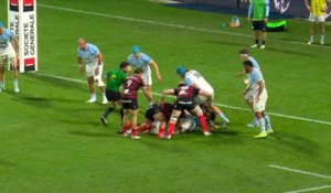 TOP 14 - Essai de Georges-Henri COLOMBE (ST) - Aviron Bayonnais - Stade Toulousain