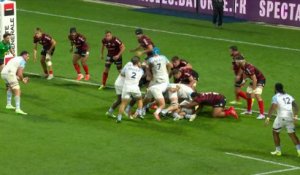 TOP 14 - Essai de Arthur ITURRIA (AB) - Aviron Bayonnais - Stade Toulousain
