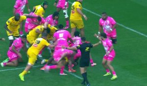 TOP 14 - Essai de Davit NINIASHVILI (SR) - Stade Français Paris - Stade Rochelais