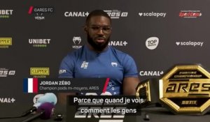 Ares 35 - Zébo après sa victoire sur Baki : “Le plus gros upset du MMA français”