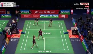 Le replay du quart de finale de Gicquel/Delrue - Badminton