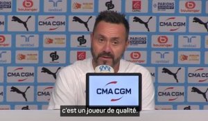 Marseille - Roberto De Zerbi évoque Florian Thauvin