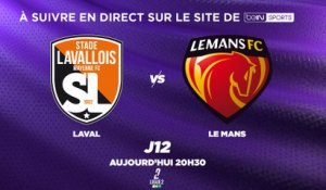 Ligue 2 BKT : Suivez Laval - Le Mans en direct