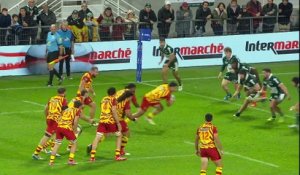 TOP 14 - Essai de Bruce DEVAUX (USAP) - Section Paloise - USA Perpignan