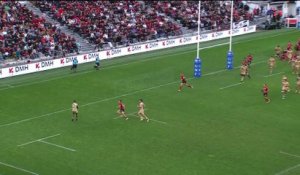 TOP 14 - Essai de Jiuta WAINIQOLO (LOU) - RC Toulon - LOU Rugby