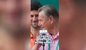 Athènes - Les larmes de Djokovic pendant l'hommage rendu à son mentor Nikola Pilic