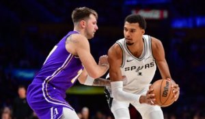 NBA : Luka Doncic remporte son duel face à Victor Wembanyama dans une fin de match folle