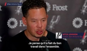 Mitch Johnson défend Victor Wembanyama après un match compliqué - Basket - NBA