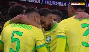 Le but de Casemiro avec le Brésil - Foot - Amical