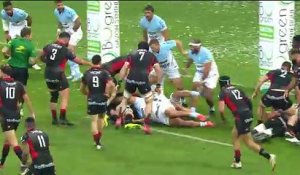 TOP 14 - Essai de Monty Ioane (LOU) - Aviron Bayonnais - LOU Rugby