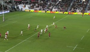 TOP 14 - Essai de Teddy BAUBIGNY (RCT) - RC Toulon - US Montauban