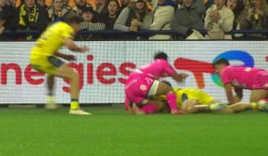 TOP 14 - Essai de Lucas TAUZIN (ASM) - ASM Clermont - Stade Français Paris