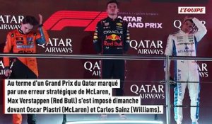 Max Verstappen remporte le Grand Prix du Qatar devant Oscar Piastri, le titre se jouera à Abu Dhabi - F1 - GP du Qatar