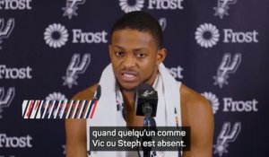 Spurs - Fox : "On sait qu'on doit se montrer en l'absence de Vic"