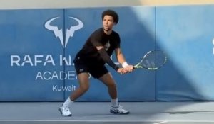 Tennis - ATP 2025 - Arthur Fils de retour à l'entraînement raquette en main... au Koweït !