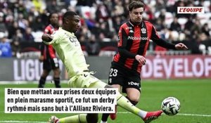 Nice et Monaco se neutralisent dans le derby de la Côte d'Azur - Foot - Ligue 1
