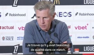 Nice - Puel : "On a eu des occasions pour scorer"