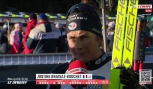 Justine Braisaz-Bouchet  : « Très fière de cette quatrième place malgré tout » - Biathlon - Coupe du monde