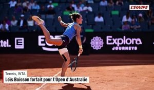 Loïs Boisson forfait pour l'Open d'Australie - Tennis - WTA