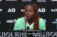 Open d'Australie - Gauff souhaite continuer la "bataille" pour les prize money