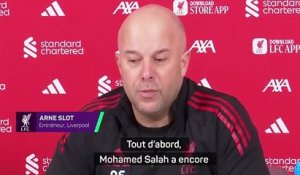 Liverpool - Slot : "Même si j'avais 15 attaquants, je serais content de voir Salah revenir"