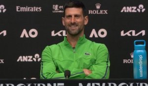Tennis - Open d'Australie 2026 - Novak Djokovic après un coup gagnant à 176 km/h : "C’est à Gaël Monfils que j’ai pensé en premier"