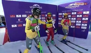 Anouck Errard 3e de sa demi-finale, gênée par Sonja Gigler - Skicross - CM - Veysonnaz