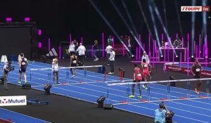 La finale du 60 mètres haies en vidéo, remportée par Darius Brown - Athlé - Meeting de Paris