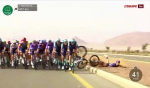 Une première chute sur l'étape inaugurale - Cyclisme - AlUla Tour