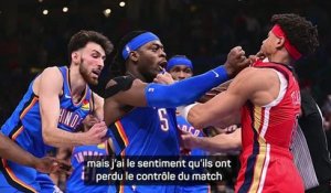 Thunder - Daigneault critique l’arbitrage après l’altercation impliquant Lu Dort