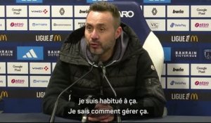 Marseille - De Zerbi : "Toujours prêt à partir à la guerre"