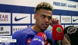 « L'ambiance est phénoménale » : Désiré Doué encense les supporters du PSG
