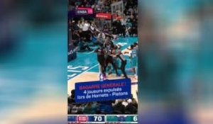 Hornets vs. Pistons - Bagarre générale sur le parquet, 4 joueurs expulsés dont Diabaté !