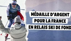 JO d’hiver - La France est vice-championne olympique du relais en ski de fond