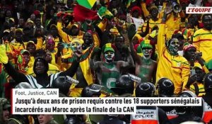 Jusqu'à deux ans de prison requis contre les 18 supporters sénégalais incarcérés au Maroc après la finale de la CAN - Foot - Justice - CAN