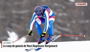 Le coup de gueule de Youri Duplessis-Kergomard à propos de la piste : « C'est vraiment minable pour notre sport » - JO 2026 - Skicross