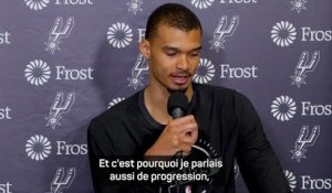 Spurs - Wembanyama : "Tout le monde a eu à manger ce soir"