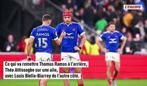 Le XV de France avec Nicolas Depoortere et Yoram Moefana au centre en Écosse, un doute sur Anthony Jelonch - Tournoi des 6 Nations