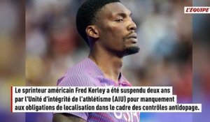 Le sprinteur américain Fred Kerley suspendu deux ans - Athlé