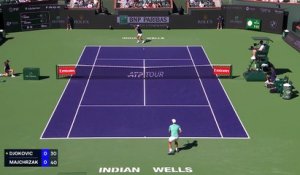 Djokovic souffre mais l'emporte face à Majchrzak - Tennis - BNP Paribas Open d'Indian Wells