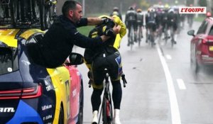 Porteur du maillot jaune, Juan Ayuso abandonne Paris-Nice dans le chaos après une chute sur la 4e étape - Cyclisme - Paris-Nice