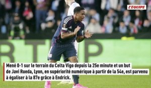 L'OL arrache un bon match nul sur la pelouse du Celta Vigo en huitièmes de finale - Foot - Ligue Europa