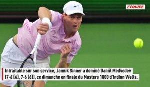 Vainqueur de Daniil Medvedev en finale, Jannik Sinner remporte son premier titre à Indian Wells - Tennis - BNP Paribas Open d'Indian Wells