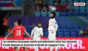 Cinq membres de la sélection nationale féminine de retour en Iran après le retrait de leur demande d'asile en Australie - Foot - Iran