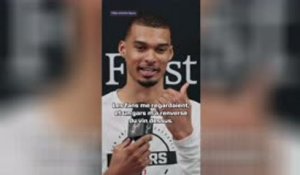 Spurs - Wembanyama : "Un gars m'a renversé du vin dessus !"