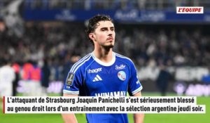 Joaquin Panichelli victime d'une rupture d'un ligament croisé du genou droit avec l'Argentine ? - Foot - Strasbourg